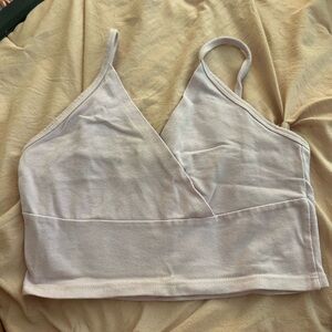 Brandy Melville Purple Ribbed Bralette
